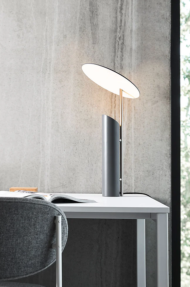 Reflect Table Lamp - Gray Satin by Verner Panton for Verpan