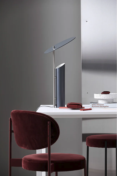 Reflect Table Lamp - Gray Satin by Verner Panton for Verpan