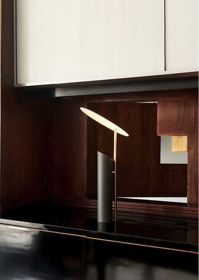 Reflect Table Lamp - Gray Satin by Verner Panton for Verpan