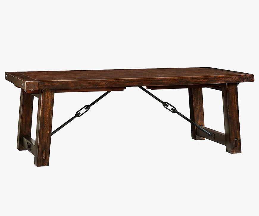 Benchwright Rustic Extendable Dining Table (42"-84" Not extended)