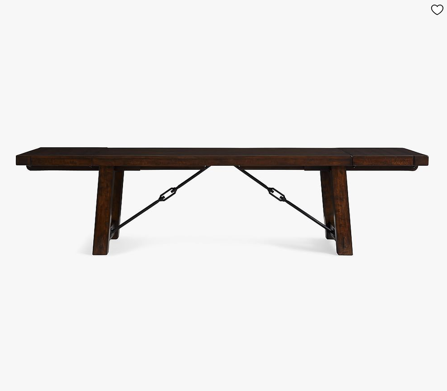 Benchwright Rustic Extendable Dining Table (42"-84" Not extended)