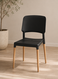 Belloch Black Chair by Santa & Cole