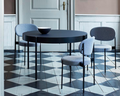Verpan Series 430 Black Matte Fenix Table by Verner Parton